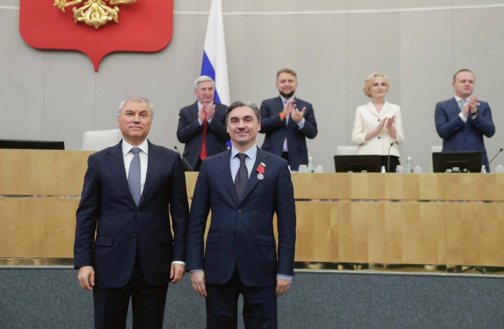 Андрей Свинцов награжден медалью ордена «За заслуги перед отечеством»